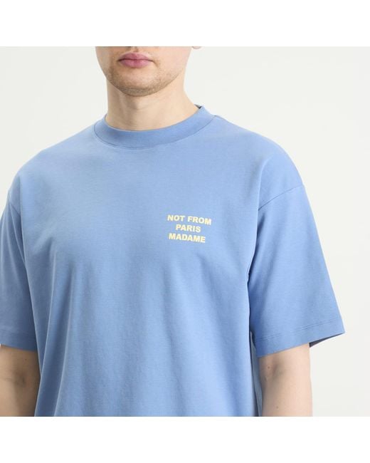 Drole de Monsieur Blue The Slogan T-Shirt for men