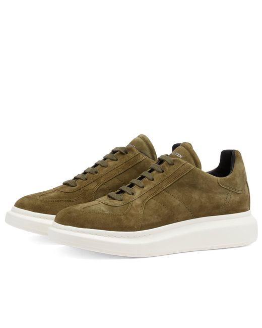 Alexander McQueen Brown Exaggerate Sole Suede Sneaker for men