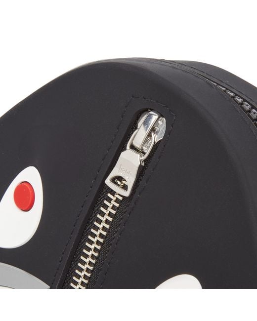 A Bathing Ape Black Bape Shark Silicon Shoulder Bag for men