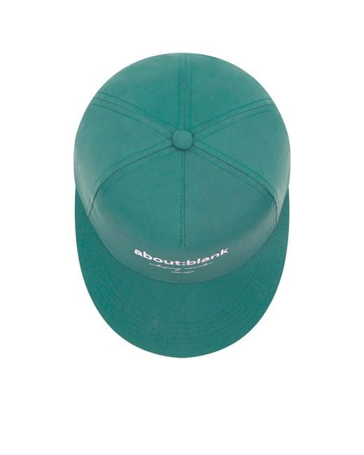 About Blank Green Box Logo Cap for men