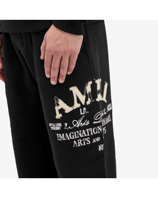 Amiri Black Distressed Arts District Sweatpants for men
