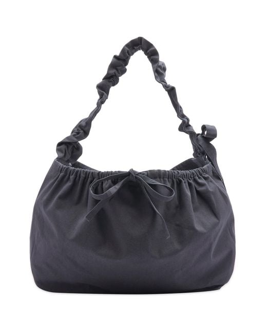 story mfg バッグ STORY mfg. Large Crossbody Drawstring Port-All Bag in Blue for Men