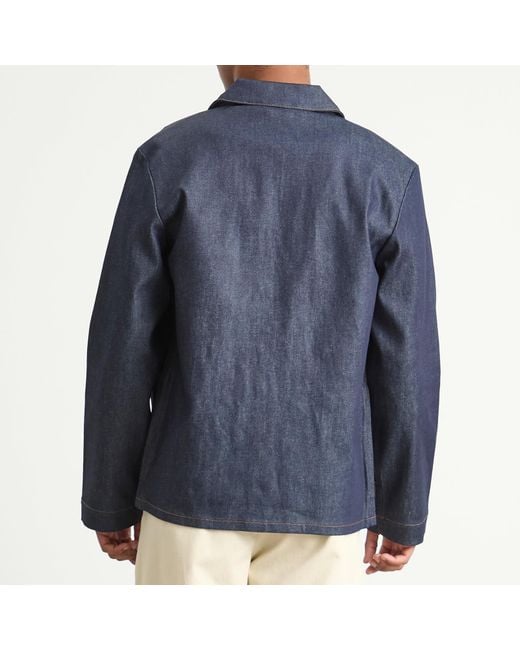 A.P.C. Blue Kerlouan Denim Jacket for men