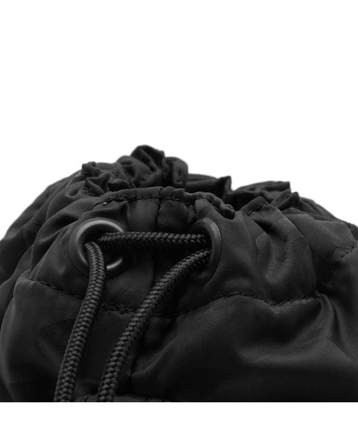 A Bathing Ape Black Porter Solid Camo Drawstring Bag for men