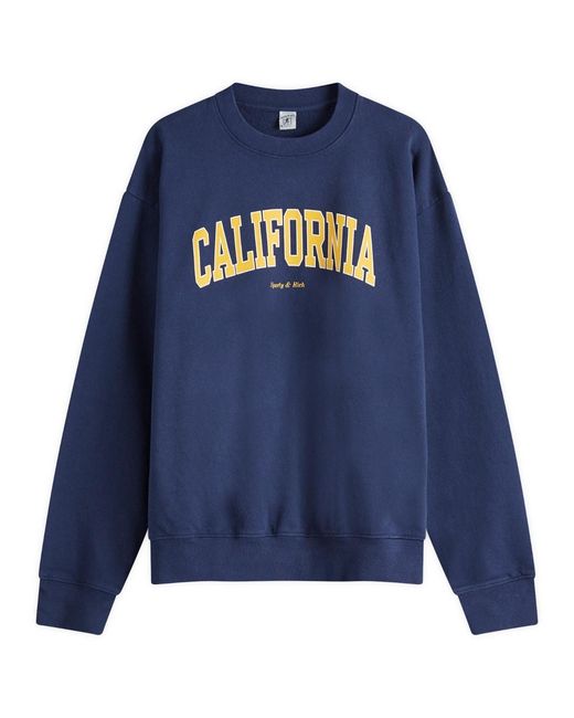 Sporty & Rich Blue California Crewneck
