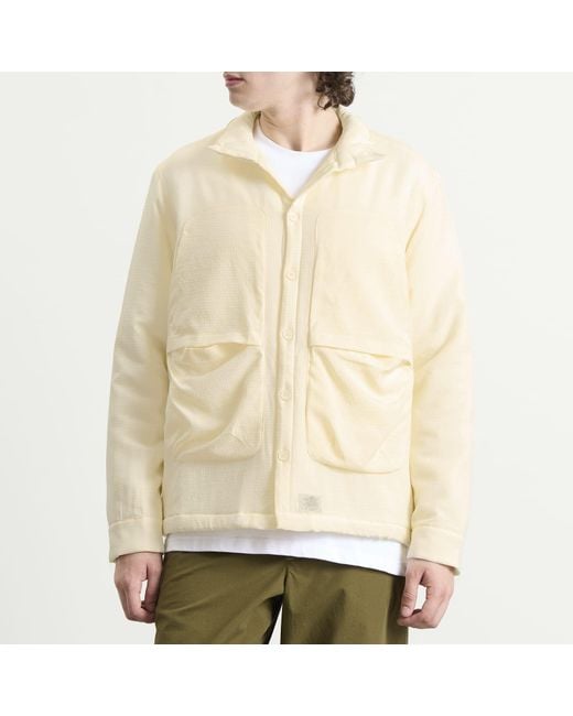 RANRA Natural Epitome Wool Silk Padded Overshirt for men