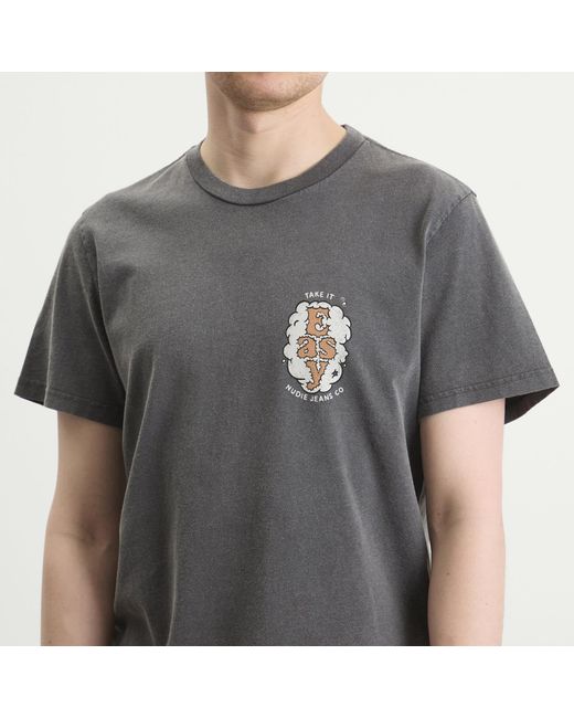 Nudie Jeans Gray Roy Easy Cloud T-Shirt for men