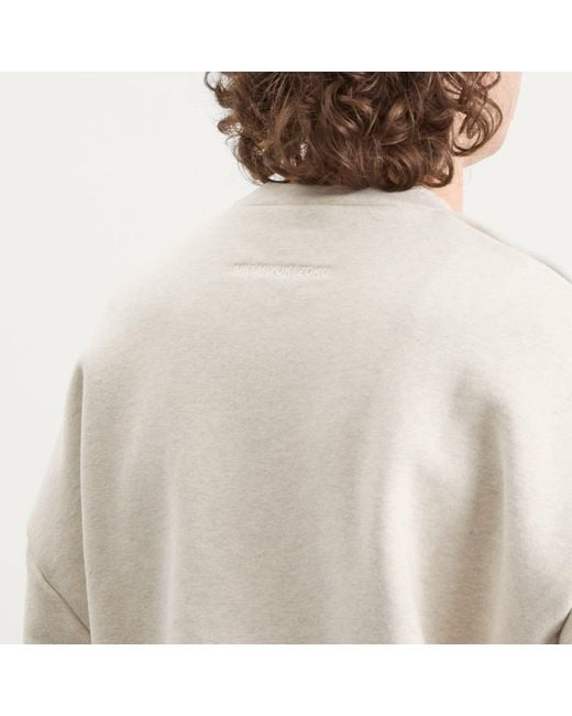 MKI Miyuki-Zoku White Superweight Crewneck Sweatshirt for men