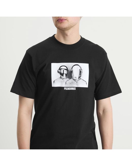 Pleasures Black Inverted T-Shirt for men