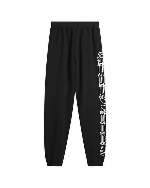 Aries Black Column Sweatpants for men