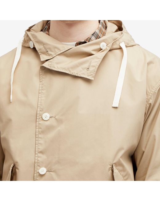 Nanamica Natural Hooded Jacket for men