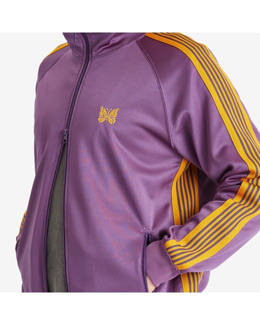 Needles Purple Poly Smooth Track Jacket for men