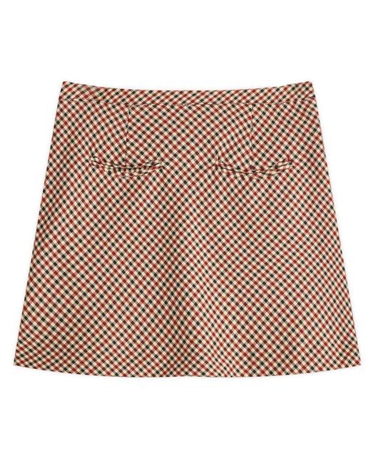 House Of Sunny Brown Marie Mini Skirt