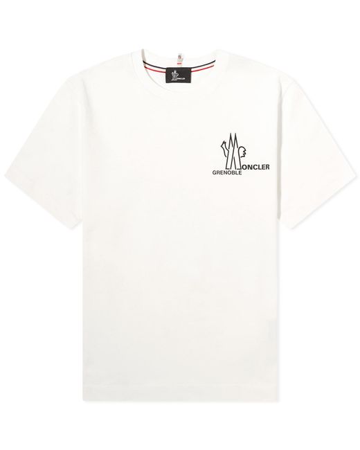 3 MONCLER GRENOBLE White Logo T-Shirt