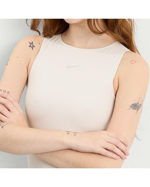 Nike White Form Tank Bodysuit