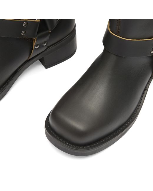 Samsøe & Samsøe Black Sabrenta Knee High Buckled Boots