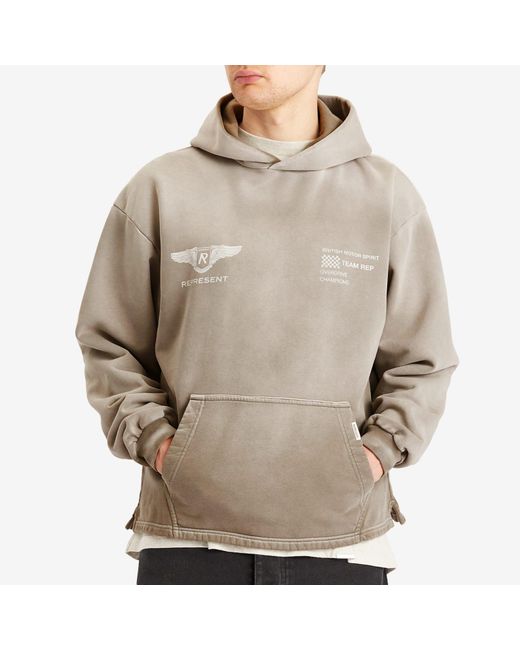 Represent Gray Team Rep Hoodie for men