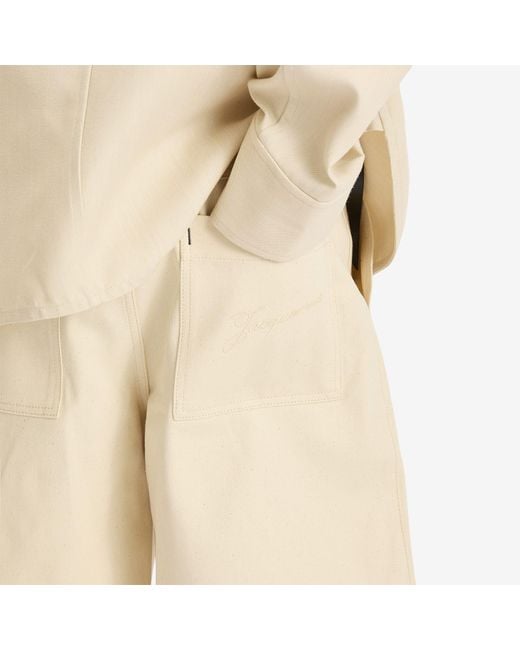Jacquemus Natural Cotton Shorts for men