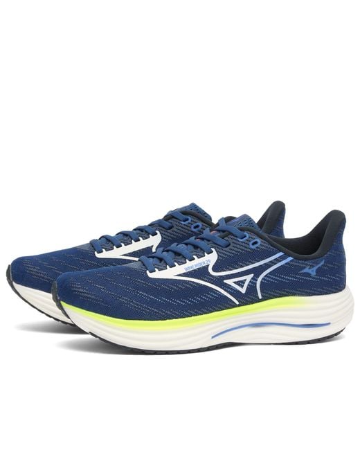 Mizuno Blue Running Wave Rider 29 Sneaker for men