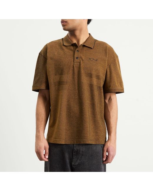 POLAR SKATE Brown Surf Polo for men