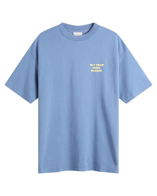 Drole de Monsieur Blue The Slogan T-Shirt for men
