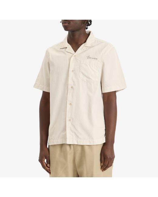 Service Works Natural Script Resort Shirt for men