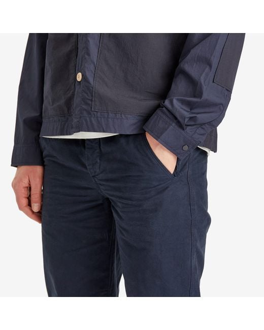 Folk Blue Assembly Trousers for men