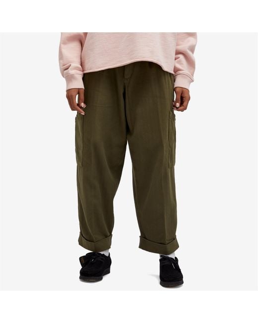 YMC Green Greease Wide Trousers