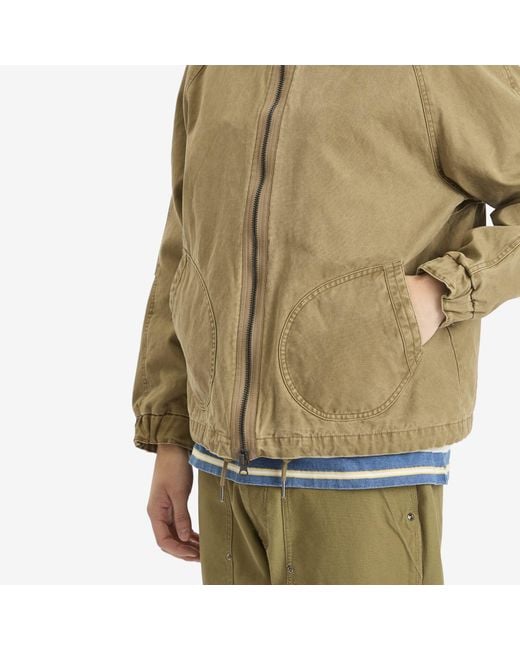 FRIZMWORKS Green Jungle Cloth Deck Hooded Parka for men