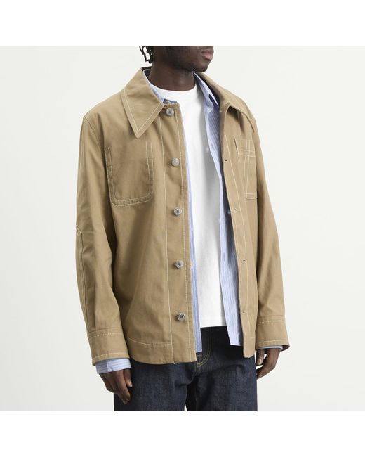 AMI Natural Worker Shirt Jacket for men
