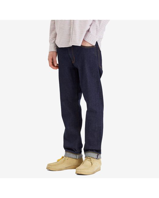 Beams Plus Blue 5 Pocket Denim Jeans for men