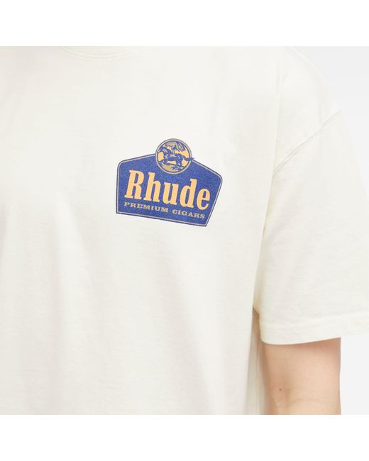 Rhude White Grand Cru T-Shirt Vtg for men