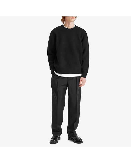 Rohe Black Boiled Wool Jumper for men