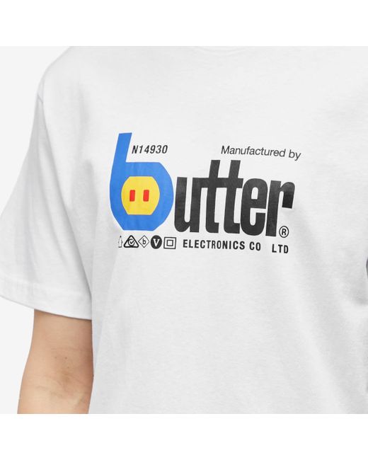 Butter Goods White Electronics T-Shirt for men