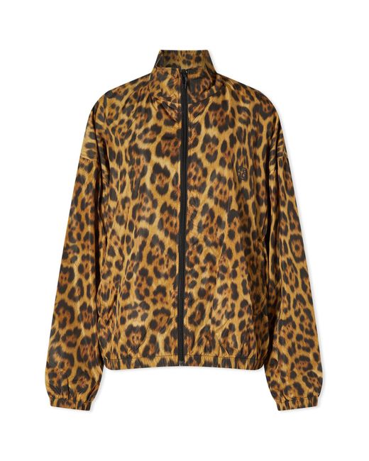 Leopard print top track jacket
