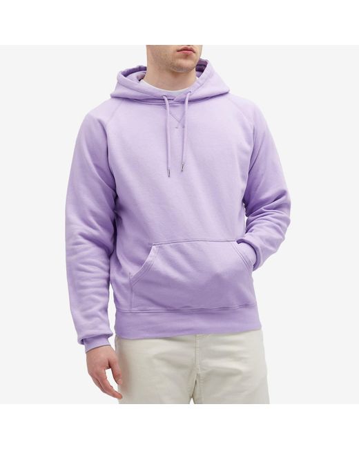 Pop Trading Co. Purple Logo Hooded Sweat for men