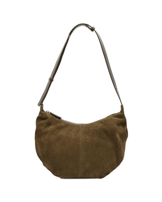 NOTHING WRITTEN Metallic Ht Suede Shoulder Bag