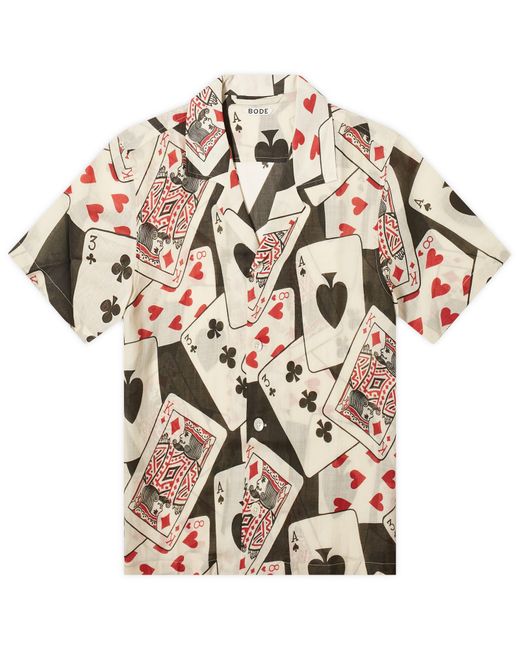 Bode Multicolor Ace Of Spades Vacation Shirt for men