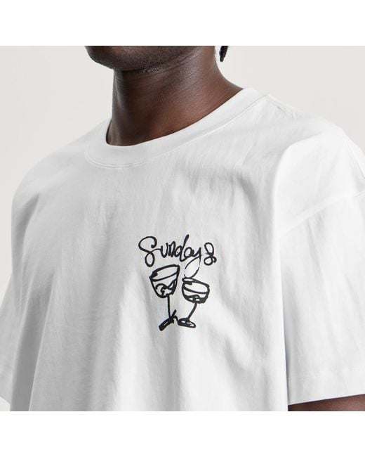 Sundays White Wine T-Shirt for men