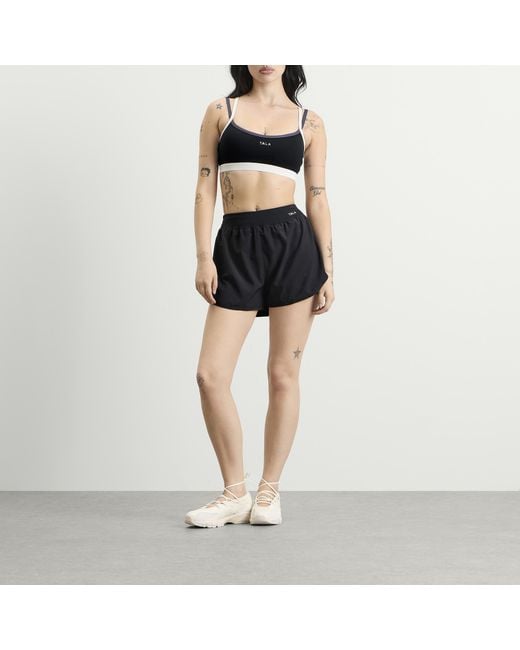 Tala Black Skinluxe Contrast Strap Sports Bra