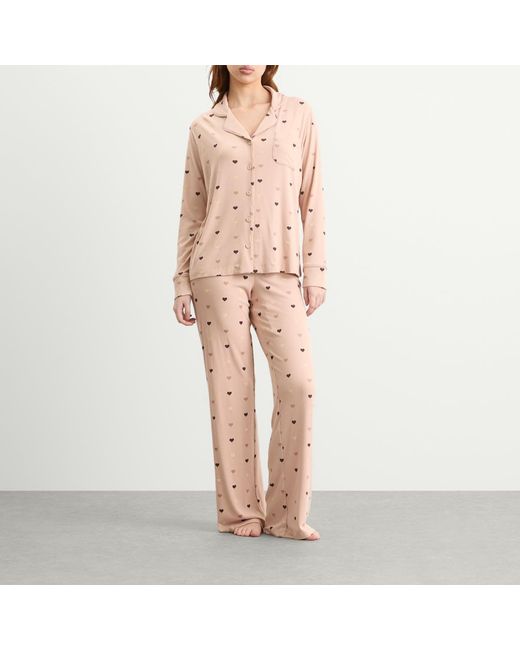 Skims Pink Soft Lounge Sleep Set