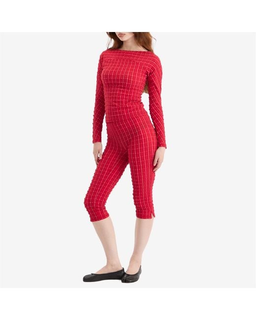 Peachy Den Red Cindy Capris