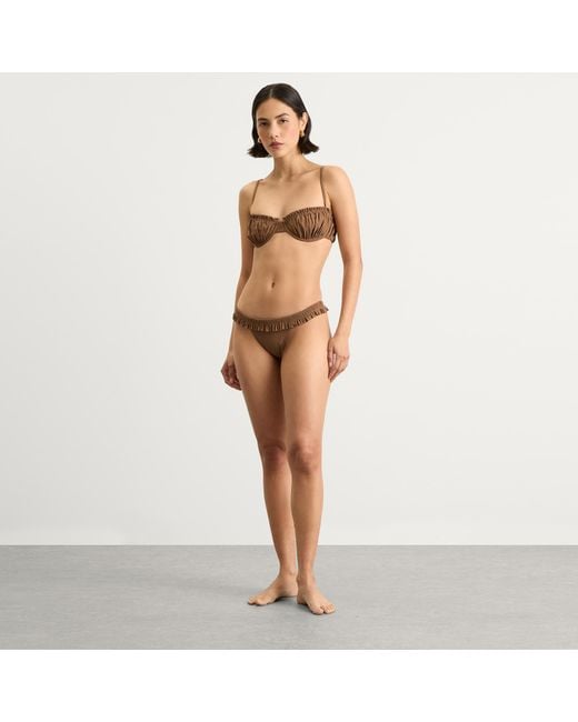 Faithfull The Brand Brown Esterel Bikini Top