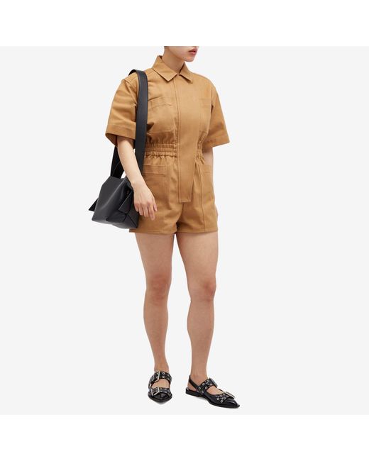 Max Mara Brown Angora Cargo Shirt Dress