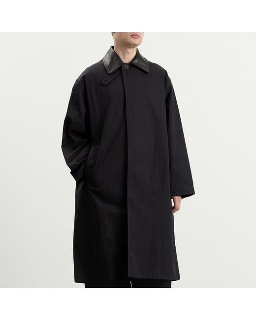 Studio Nicholson Black Revere Trench Coat for men