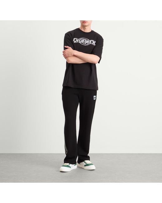 Casablanca Black Jersey 3D Oversized T-Shirt for men