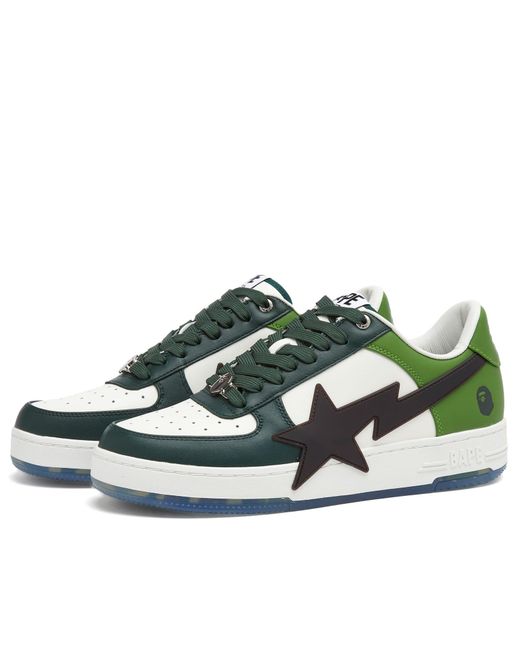 A Bathing Ape Green Bape Sta Os Sneaker for men