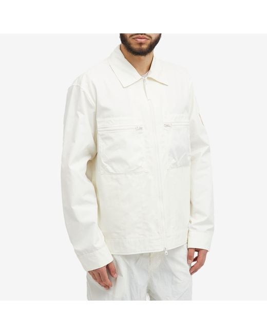 Stone Island White Ghost Ventile Shirt Jacket for men