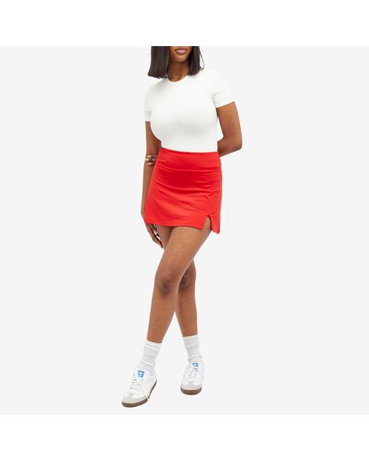 ADANOLA Red A-Line Mini Skirt