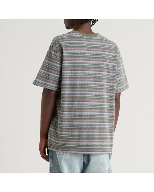 Thisisneverthat Gray X Gramicci Faded Striped T-Shirt for men